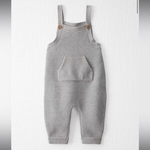 Baby Organic Knit Overalls, 3 mo